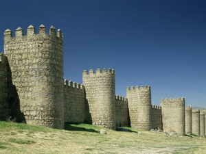 City Walls, Avila, Unesco World Heritage Site, Castile Leon, Spain