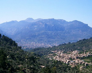 View of Fornalutx and Soller