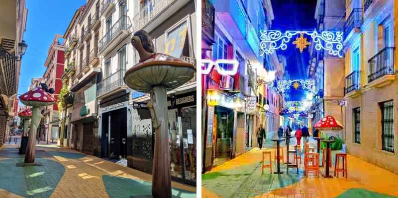 Calle de las Setas (Mushroom Street), Alicante