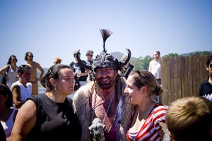 Viking Festival Catoira in Galicia, Spain