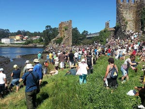 Viking Festival Catoira in Galicia, Spain